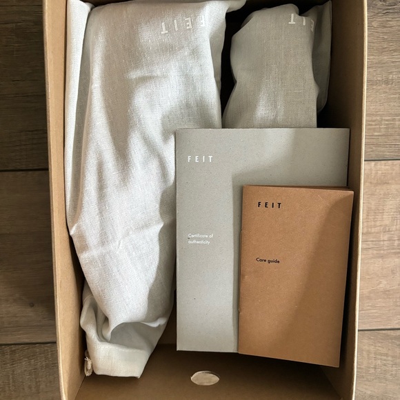 FEIT Brown Hand Sewn Class Slip On Leather Shoes - Picture 4 of 9